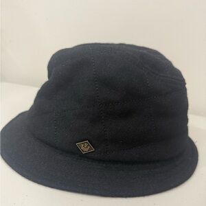 Goorin Brothers Fedora Hat Large Black Cap Wool Polyester Blend
